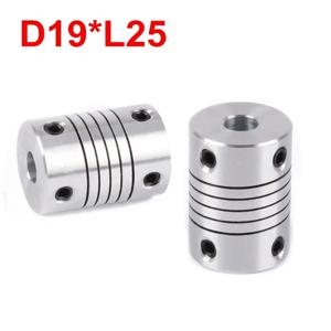 알루미늄 유연한 조 샤프트 커플링, CNC 스텝퍼 모터 커플러, 인코더 타각기, D19xL25, 5, 8, 6.35mm, 8mm, 10mm