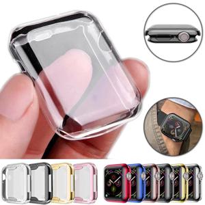 Apple Watch Ultra 9 8 7 6 SE 5 4 iWatch 시리즈 용 화면 보호기 38mm 40mm 41mm 42mm 44mm 45mm 49mm 소프트 클리어 케이스