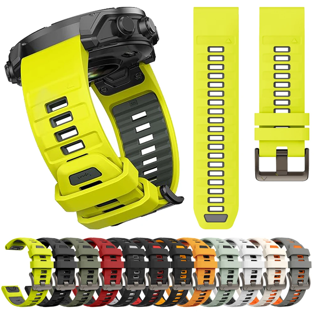 가민 Fenix 8 47mm 51mm E 7 7X/Epix Pro/6 6X 5X Plus/Enduro 3 QuickFit 26mm 22mm 실리콘 스트랩 팔찌용 Fenix8 시계줄
