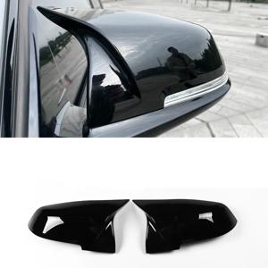 2 조각 백미러 커버 캡 카본 블랙 BMW 시리즈 1 2 3 4 X M 220i 328i 420i F20 F21 F22 F23 F30 F32 F33 F36 X1