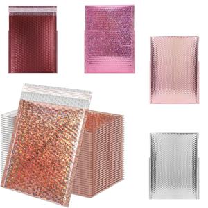 30개입 홀로그램 버블 메일러 우편 봉투 두꺼운 보호 방수 패딩 버블 봉투 배송용 팩 가방