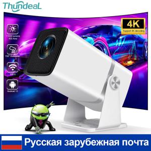 【브랜드+】ThundeaL TD80W 풀 HD 1080P 프로젝터 안드로이드 4K WiFi 3D 스마트 홈 시어터 TD80 미니 휴대용 프로젝터 회의 비디오