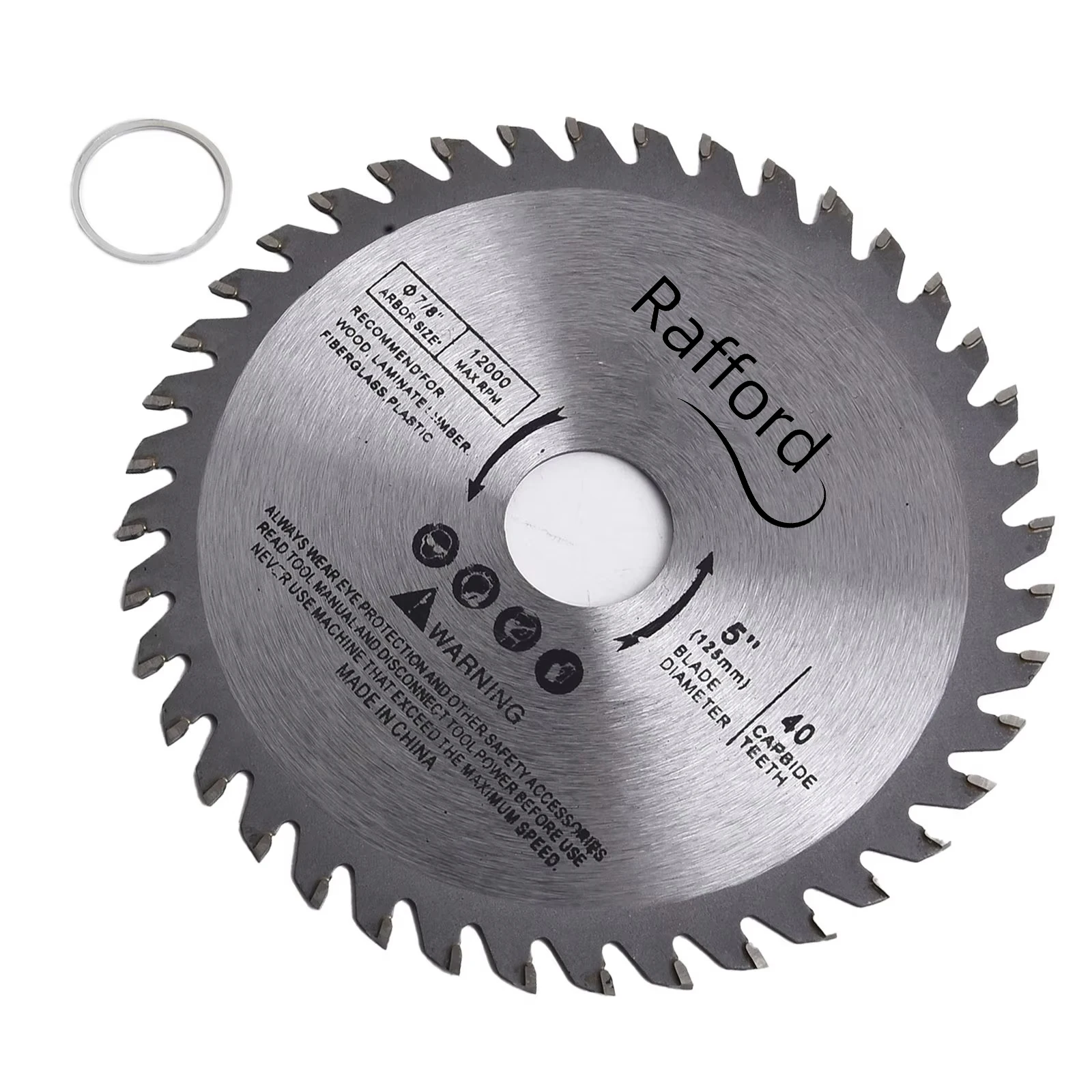5 인치 125mm 커팅 디스크 목재 플라스틱 금속 회전 초경 커팅 도구 용 미니 원형 톱 블레이드 40 치아 12000 최대 RPM
