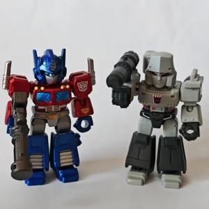 1/12 미니 변압기 Mainstay Hornet Megatron 로봇 액션 이미지 빌딩 블록 몽타주 장난감 블라인드 박스 장식품 수집품