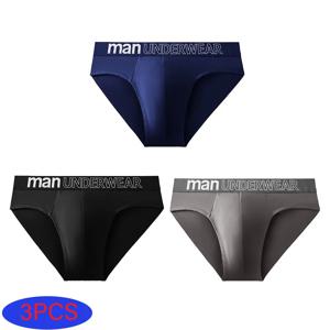 3 개/몫 남자 편지 팬티 속옷 편안한 팬티 반바지 남자 속옷을위한 섹시한 선물