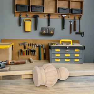 계단용 나무 장식품 미완성 파인애플 포스트 캡 4.72 X 2.75 X 2.75 인치 조각 장식 목공예품 계단용