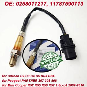 고품질 0258017217   O2 람다 프로브 산소 센서 11787590713   시트로엥 C2 푸조 207 208 미니 쿠퍼 R55 R56 R57 1.6L