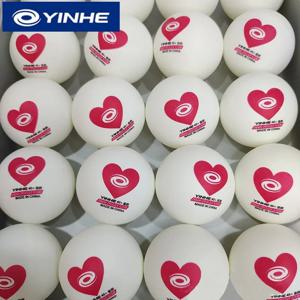 YINHE 레드 하트 탁구 공 솔기 40+ ABS 신소재 탁구 공 지방 팀 클럽 훈련을위한 특별