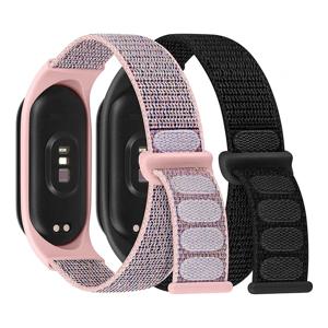 Xiaomi Mi Band 용 나일론 루프 7 4 3 5 6 smartwatch 손목 밴드 스포츠 Correa Miband 6 8 스트랩의 통기성 교체 팔찌
