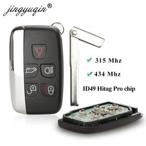 Jingyuqin 315/434MHz 자동차 원격 스마트 키 Fob는 랜드 로버 디스커버리 4 프리랜더 레인지 로버 스포츠 Evoque NoLOGO 용 재규어에 적합합니다.