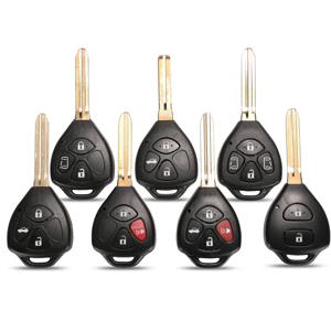 Jingyuqin TOY43/TOY47 2/3/4 버튼 Toyota Camry Avalon Corolla 매트릭스 RAV4 Venza Yaris 교체 케이스 용 원격 키 쉘