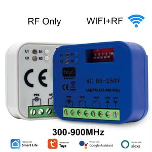 2CH 433-868MHz 차고 문 오프너 WIFI Tuya Smartlife App 원격 제어 수신기 컨트롤러 스마트 온 오프 스위치