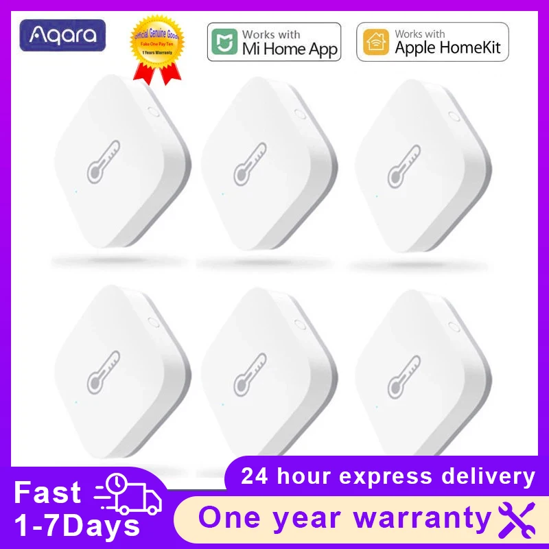 Aqara 온도 습도 센서 Zigbee 스마트 공기 압력 환경 Xiaomi Mi home Homekit App 용 스마트 제어 스마트 홈