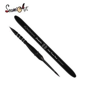 SeamiArt 1pc 아티스트 듀얼 팁 여행 브러쉬 펜 휴대용 수채화 다람쥐 머리 미술 용품에 대 한 프랑스어 그림 브러시