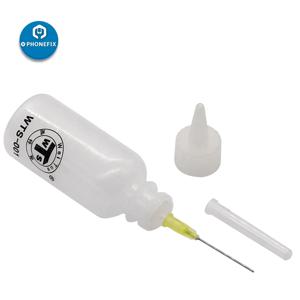 50ML WTS-001 디스펜서 용 바늘이있는 플라스틱 액체 알코올 전화 PCB 용접 수리를위한 로진 솔더 플럭스 페이스트