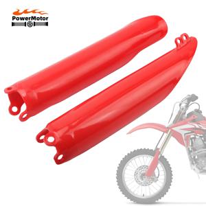 오토바이 플라스틱 포크 가드 프론트 포크 튜브 프레임 커버 혼다 CRF CR 125 250R 250 450 X RX CRF250 CRF450 CR125