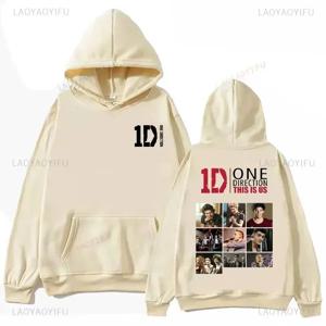 One Directions Band 후드 티 그런지 긴팔 펑크 스웨트 빈티지 가을/겨울 의류 힙합 Sudaderas Music Pullover
