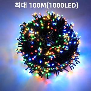 최대 100M 사용 가능한 LED 판타지 컬러 스트링 라이트 스타 반짝임 8가지 모드 야외 정원 크리스마스 할로윈 파티 장식