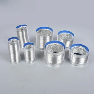 80/100/120/150/180mm 암호화 알루미늄 호일 환기 파이프 확장 가능한 연기 튜브 주방 콘센트 욕실 배기 팬 호스