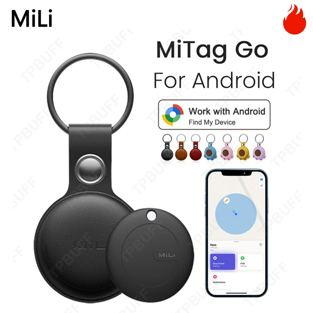 새로운 Mili Mitag Go 스마트 트래커(안드로이드 항목 찾기 및 위치 추적기용) Bluetooth Google 내 장치 찾기 분실 방지 에어 태그와 함께 작동