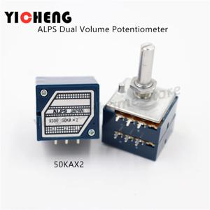 ALPS RK27 타입 이중 볼륨 전위차계, 일본, 10K, 20K, 50K, 100K, 250K, 500K, 1 개