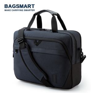 BAGSMART 남성용 비즈니스 노트북 가방, 잠금 가능한 컴퓨터 가방, 발수 숄더 메신저 핸드백, 15.6 인치, 17 인치