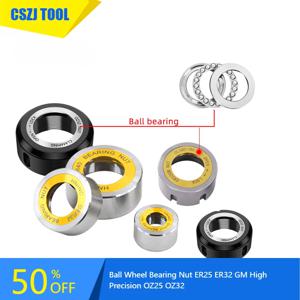 CSZJ 볼 휠 베어링 너트, GM 고정밀 OZ25 OZ32 너트 베어링 볼 너트, OZ ER 너트, ER11 ER16 ER20 ER25 ER32 ER40