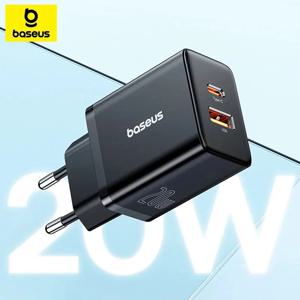Baseus 20W PD 충전기 빠른 충전 QC4.0 QC3.0 iPhone 용 USB 유형 C 충전기 15 14 13 12 11 Xiaomi 전화 충전기 고속 충전기