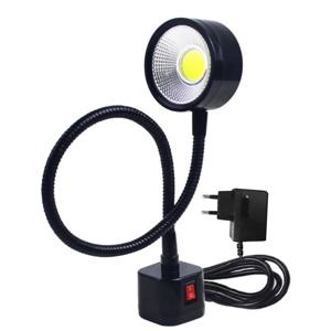 LED 작업등 마그네틱 베이스 유연한 구스넥 램프, 선반 밀링 드릴 프레스 산업용 조명, EU 플러그, 220V 5W