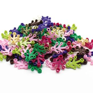 80pcs Moc 식물 잎 4x3 나무 잎 2423 정원보기 DIY 빌딩 블록 벽돌 조립 건설 장난감과 호환 가능