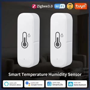 Tuya WiFi/Zigbee 온도 습도 센서 스마트 라이프 원격 모니터 온도계 습도계 스마트 홈 Alexa 및 Google 연동