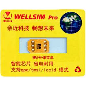 Wellsim Pro V4.0 (QPE 및 ICCID 모드 지원) 및 Esim 5 모드 (IP6 ~ 16promax 호환)