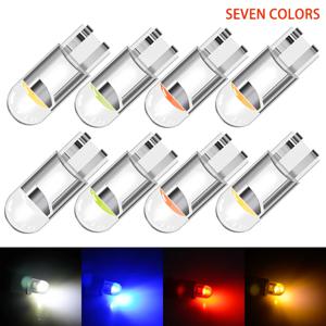 자동차 LED T10 W5W 캔버스 유리 COB 6000k 독서등 돔 램프 표시등 마커 웨지 번호판 전구 168 194 192 DC 12V 화이트