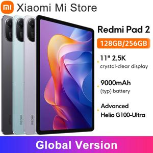 샤오미 레드미 패드 2 글로벌 버전 2.5K 크리스탈 선명한 디스플레이 고성능 Helio G100-Ultra 11인치 18W 고속 충전 9000mAh 배터리