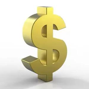 주문에 대한 추가 지불, 1pc = 1USD