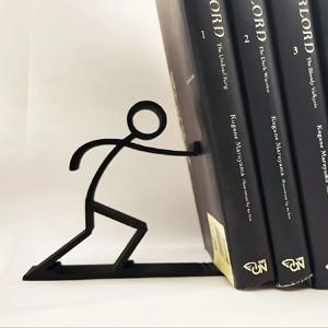 2pcs 검은 미니멀리스트 책 스탠드, 학생 사무실 데스크탑 스토리지, 창의적인 문구 용품, 홈 거실 및 연구 장식