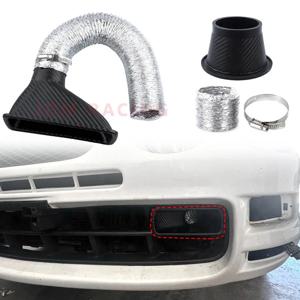 2 디자인 범용 ABS 자동차 앞 범퍼 흡기 터보 에어 인테이크 파이프 키트 터빈 입구 키트 파이프 에어 깔때기