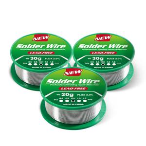 20g/30g 저융점 무연 솔더 와이어 코일 sn99.3/cu0.7 유지 보수를 위한 고순도 환경 보호 플럭스