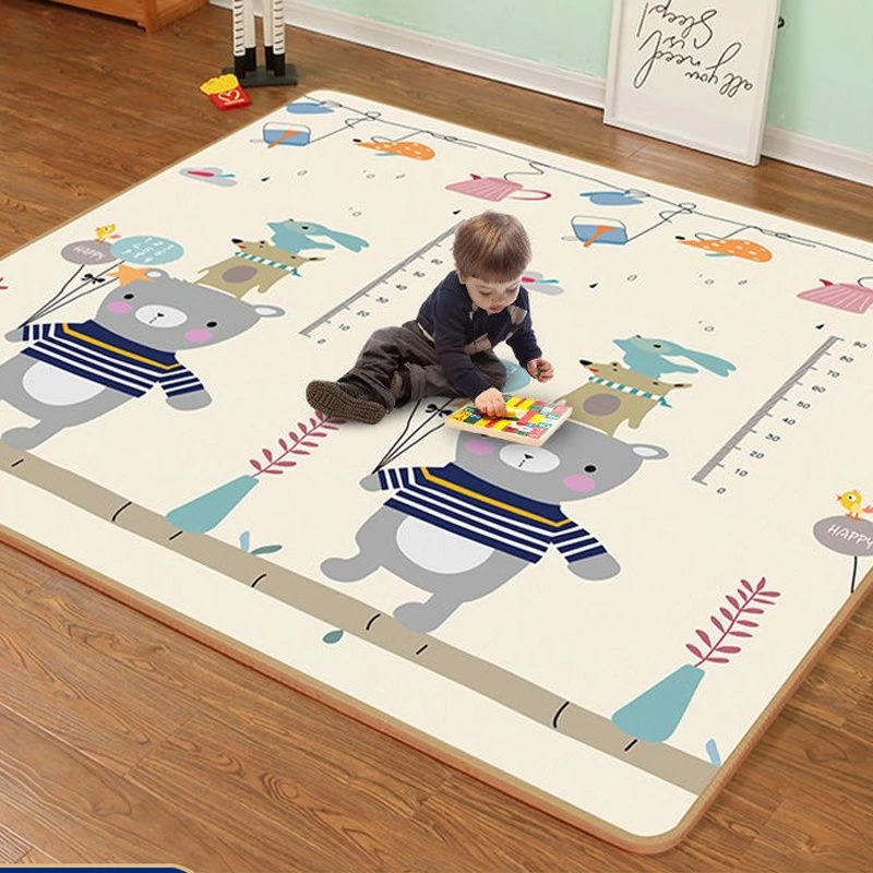 두께 0.5cm 200*180cm 아기 놀이 매트 어린이 퍼즐 장난감 기어다니는 카펫 키즈 러그 게임 활동 체육관 발달 매트 폼 소프트