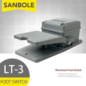 LT3 풋 페달 스위치 IP44 공작 기계 액세서리 알루미늄 합금 쉘이있는 푸시 버튼 3A/AC380V DC220V
