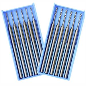 6개의 합금강 올리브 앰버 조각 드릴 나이프 엔드밀 목공 라우터 비트 목재 밀링 커터 공구