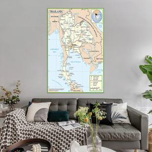100*150cm 태국 벽 장식 포스터 부직포 캔버스 회화 예술 인쇄 거실 홈 장식 학교 용품