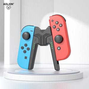Aolion 휴대용 충전 그립 브래킷 Nintendo Switch/OLED 용 Joy-con 컨트롤러 충전 도크 스위치 게임 액세서리