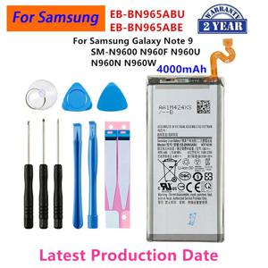 삼성 갤럭시 노트9 노트 9 SM-N9600 N960F N960U/N960N N960W용 새 제품 EB-BN965ABU EB-BN965ABE 4000mAh 배터리
