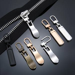분리형 지퍼 풀러 범용 교체 탭 지퍼 헤드 슬라이더 수리 키트 가방 가방 의류 DIY 봉제 공예