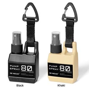 80ml 펌프 스프레이 병 야외 캠핑 하이킹을 위해 리필 가능한 버클 알코올 향수와 휴대용 빈 화장품 용기