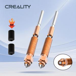 Creality 공식 K2 Plus/Hi 노즐 키트 2개, 유니콘 퀵 스왑 고유량 노즐 0.4mm, 스틸 팁 구리 노즐 및 티타늄 합금
