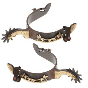 R6FE Horse Spur 교체 중간 강철 서부 카우보이 스퍼 경쟁 장비