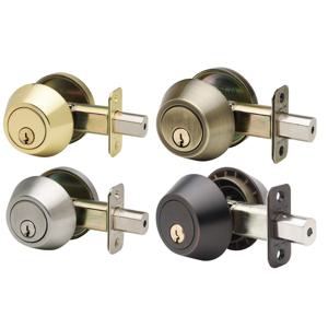 구리 도어 잠금 실린더 Deadbolt 크롬 금속 데드 홈 도어 게이트 단일 실린더 볼트 도어 잠금 장치