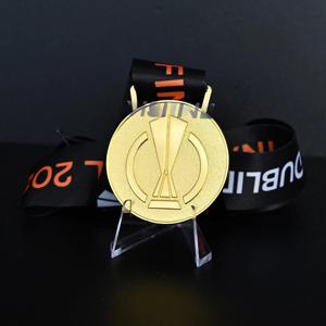 2025 유로파 리그 결승 메달 축구 챔피언 메달 기념품 팬 컬렉션 (리본 포함)